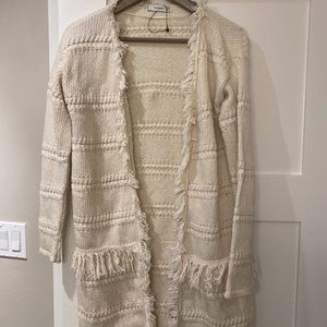 MANGO Fringed Cardigan‎ Size S